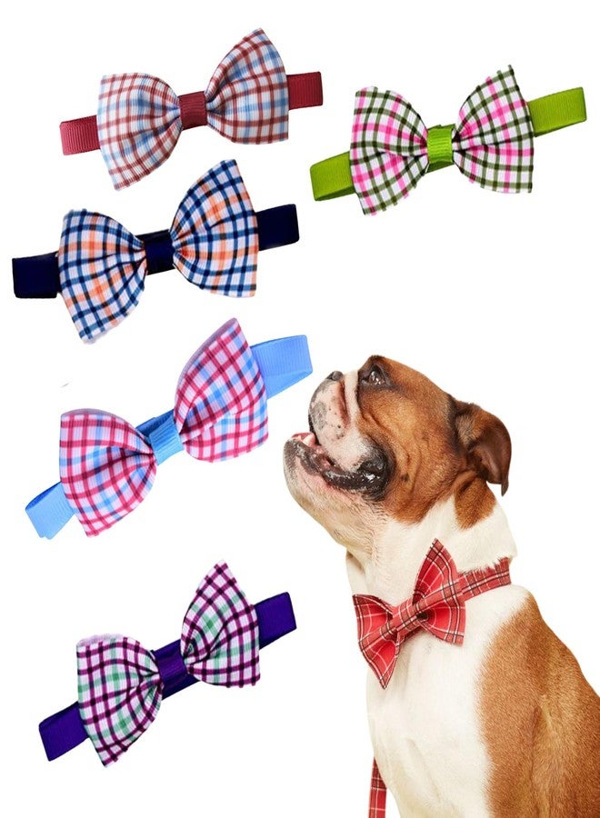 Sage Square Charming Dog Printed Bow Tie: Stylish, Comfortable, and Durable Accessory for Pet Owners & Dog Lovers - Perfect for Special Occasions, Photoshoots, Everyday Wear For Dog & Puppy(Pack Of 5) - Image 1